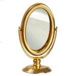 (image for) Large Table Mirror - Gold