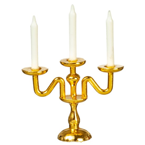 (image for) 3 Arm Candelabra - Gold