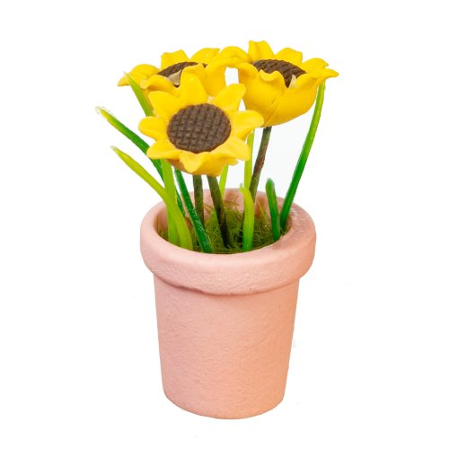 (image for) Potted Sunflowers - Pink