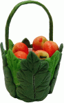 (image for) Peaches in Leaf Basket