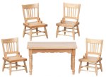 (image for) Oak Kitchen Table & Chairs