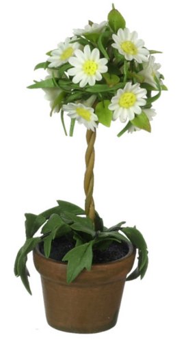 (image for) White Daisy Topiary