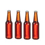 (image for) Blank Brown Beer Bottle 4pc