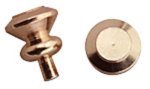 (image for) Round Door Knobs 6pc Gold Plated