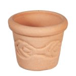 (image for) Small Round Decorative Planter Pot - Terra-Cotta