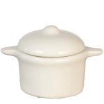 (image for) White Ceramic Pot w/ Lid