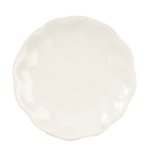 (image for) Scalloped Ceramic Plate 1in - White