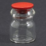 (image for) Glass Jar w/ Red Lid