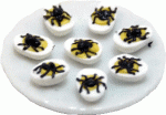 (image for) Spider Deviled Eggs on Plate