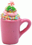 (image for) Christmas Pink Mug w/ Whipped Topping