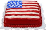 (image for) Flag Sheet Cake w/ Stars