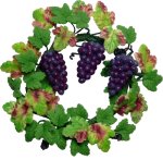 (image for) Grapevine Wreath with Grapes