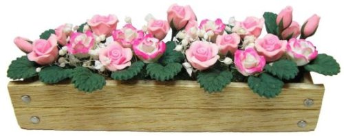 (image for) Pink & White Roses in Planter