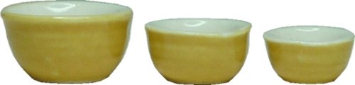 (image for) Yellow Ceramic Bowl Set 3pc