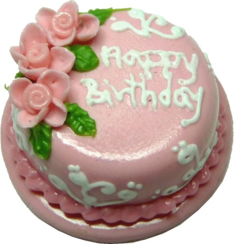 (image for) Pink Floral Birthday Cake