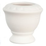 (image for) White Urn Pedestal Planter