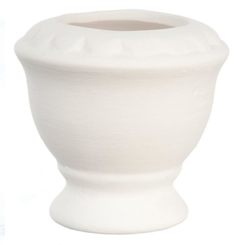 (image for) White Urn Pedestal Planter