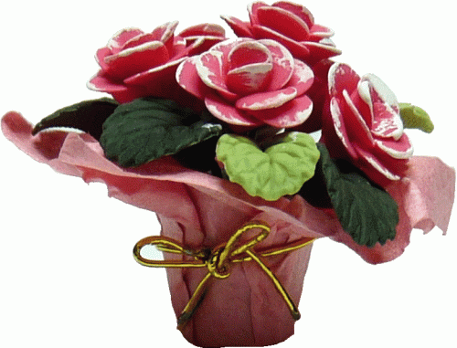 (image for) Flowers Wrapped in Paper with a Bow