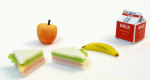 (image for) Sandwich, Fruit and Milk Food Set