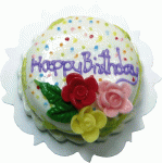 (image for) Happy Birthday Cake w/ Roses