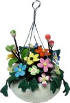 (image for) Spring Flowers in Hanging Pot