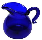 (image for) Blue Glass Flared Pitcher