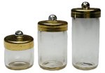 (image for) Canister Jars w/ Lids Set of 3