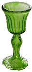 (image for) Crystal Green Wine Glass