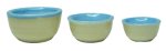 (image for) Ceramic Bowl Set Aqua 3pc