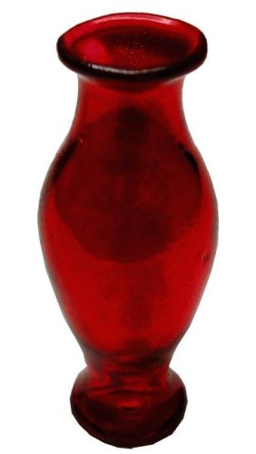 (image for) Red Glass Pedestal Vase