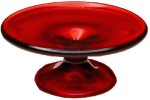 (image for) Red Glass Cake Plate