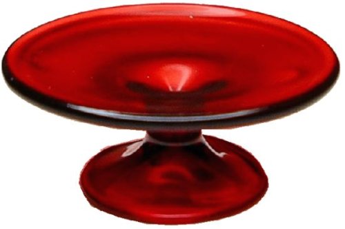 (image for) Red Glass Cake Plate