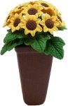 (image for) Sunflower Bouquet in Tall Square Pot