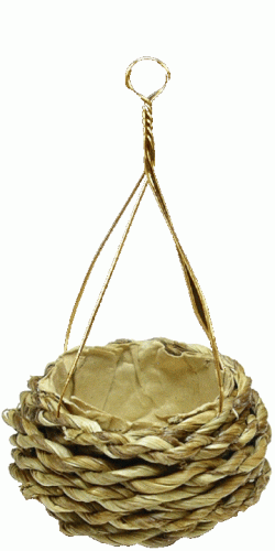 (image for) Hanging Woven Basket Planter