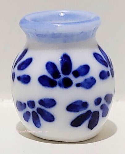 (image for) Blue Floral Ceramic Vase