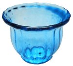 (image for) Crystal Blue Glass Flared Bowl