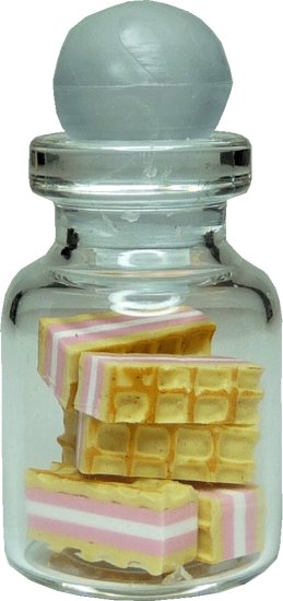 (image for) Strawberry Wafer Cookies in Jar