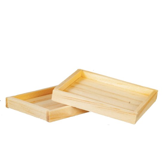 (image for) Wooden Dinner Tray 2pc