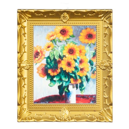 (image for) Sunflowers Framed Monet Painting