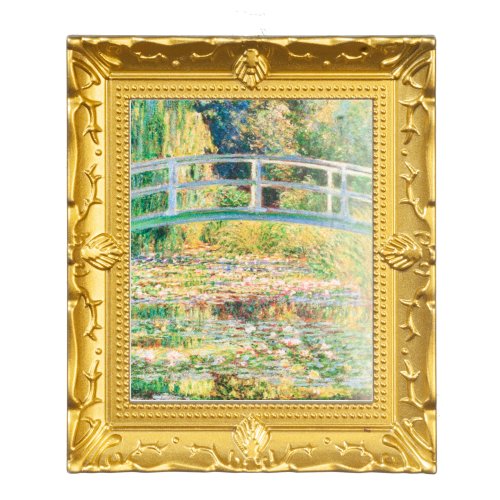 (image for) The Japanese Bridge Framed Monet Painting