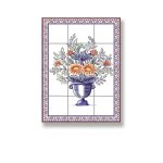 (image for) Flower Urn Picture Mosaic Tile Sheet