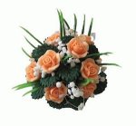 (image for) Apricot Rose Centerpiece