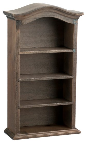 (image for) Arched Bookcase - Weathered Gray