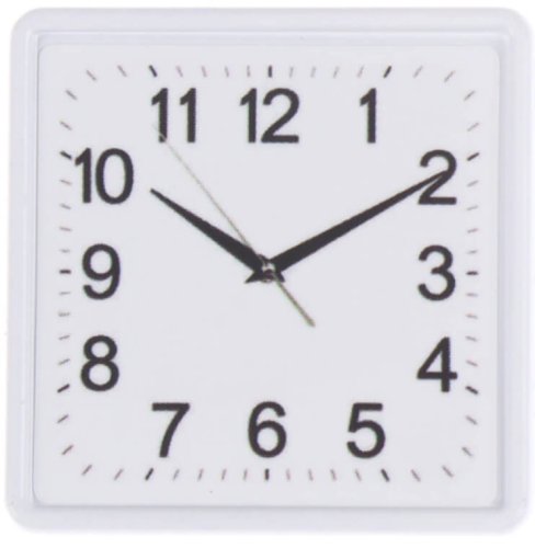 (image for) Square Wall Clock - White