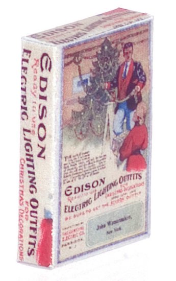 (image for) Edison Christmas Lights Box 1920s Discontinued