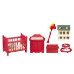 (image for) Nursery Furniture Set - 6pc - Red