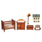 (image for) Nursery Furniture Set - 6pc - Walnut