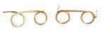 (image for) Small Eyeglasses Gold 2pc