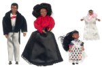 (image for) Victorian Black Family 4pc