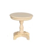 (image for) Round Victorian End Table - Oak